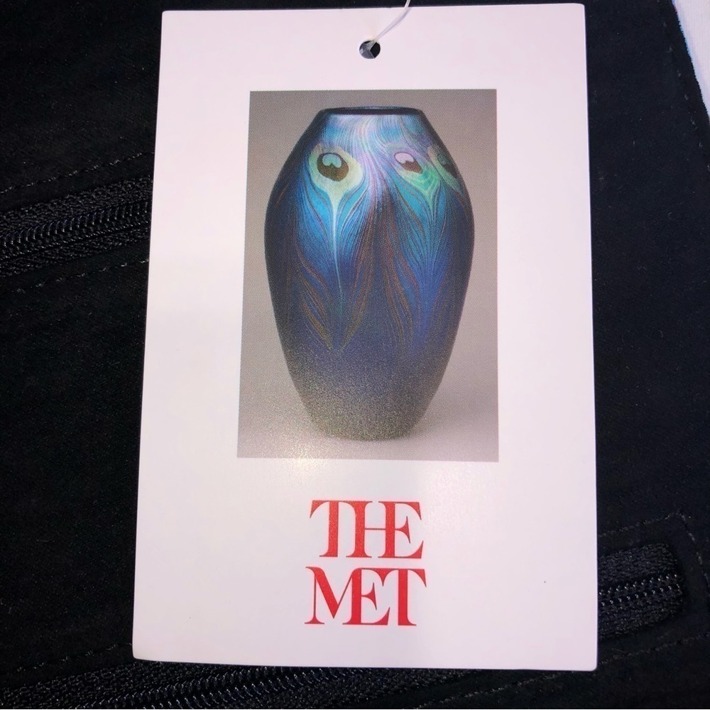 The Met Louis C Tiffany Peacock Feather Travel Jewelry Clutch Blue - Picture 2 of 9